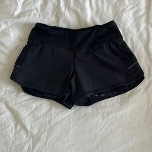 Athleta Lined Black Athletic Shorts